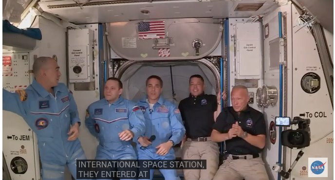 EN VIVO | Astronautas ingresan a Estación Espacial Internacional