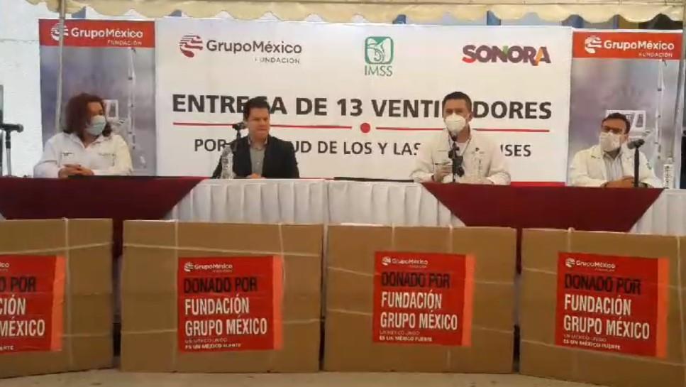 Grupo México invirtió 18.5 mdp en ventiladores donados a las autoridades de Salud