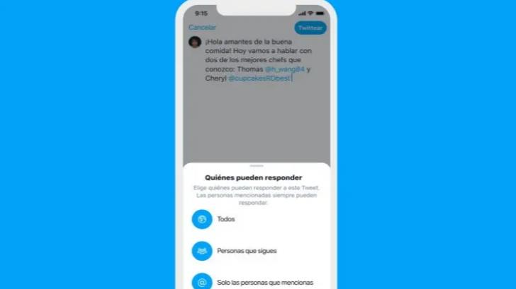 Twitter permite limitar quién puede responder a tus tuits