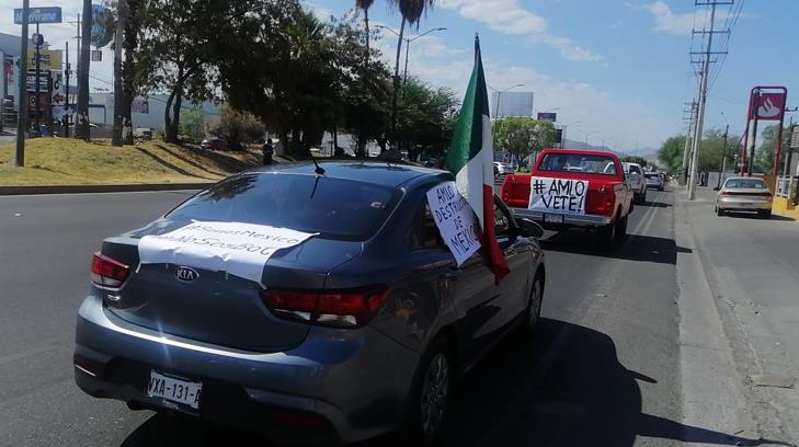 VIDEO | Fuera López Obrador manifiestan en Hermosillo