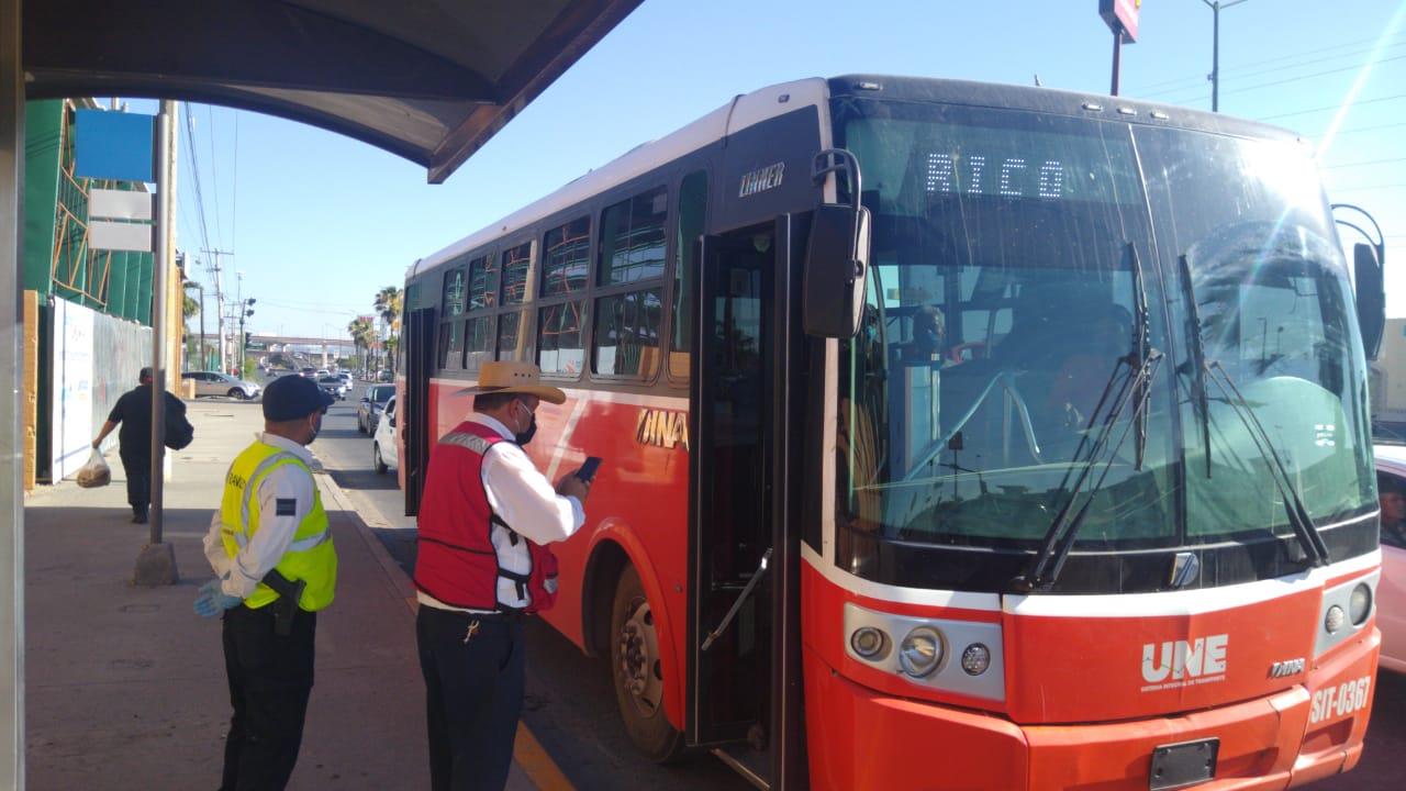 Verifican medidas de protección en transporte