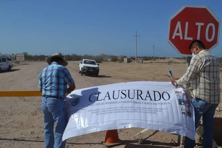 Clausuran obra de planta desaladora en Empalme