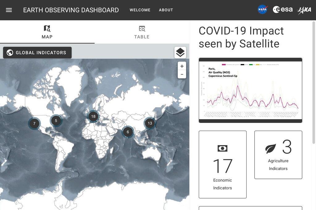 Muestran en sitio web cambios en la Tierra por confinamiento