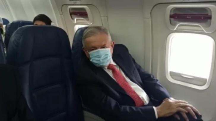 VIDEO | López Obrador aborda avión para su viaje a EU
