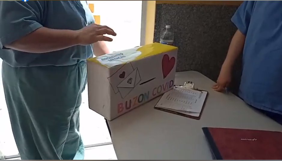 VIDEO: Crean buzón para que pacientes Covid estén con sus familias