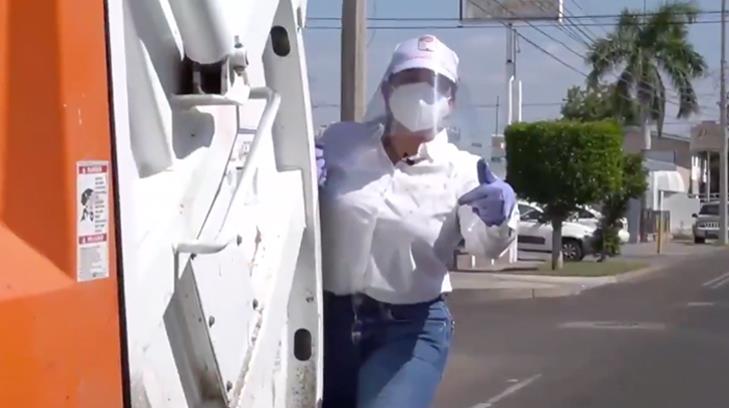 VIDEO | Célida López se une a Servicios Públicos para recolectar basura