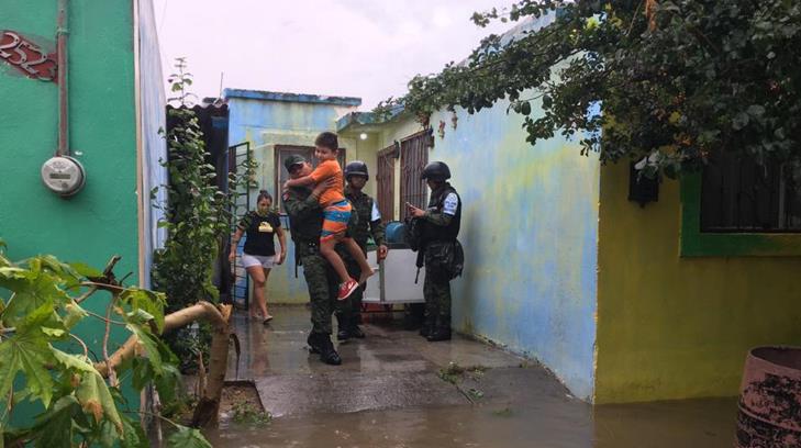 GN auxilia a afectados por las lluvias en Tamaulipas y Nuevo León