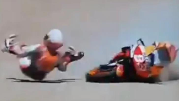 VIDEO | Marc Márquez sufre caída en plena carrera de Moto GP