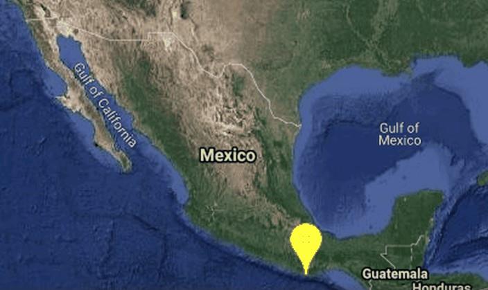 Se registra sismo en Puerto Escondido, Oaxaca.