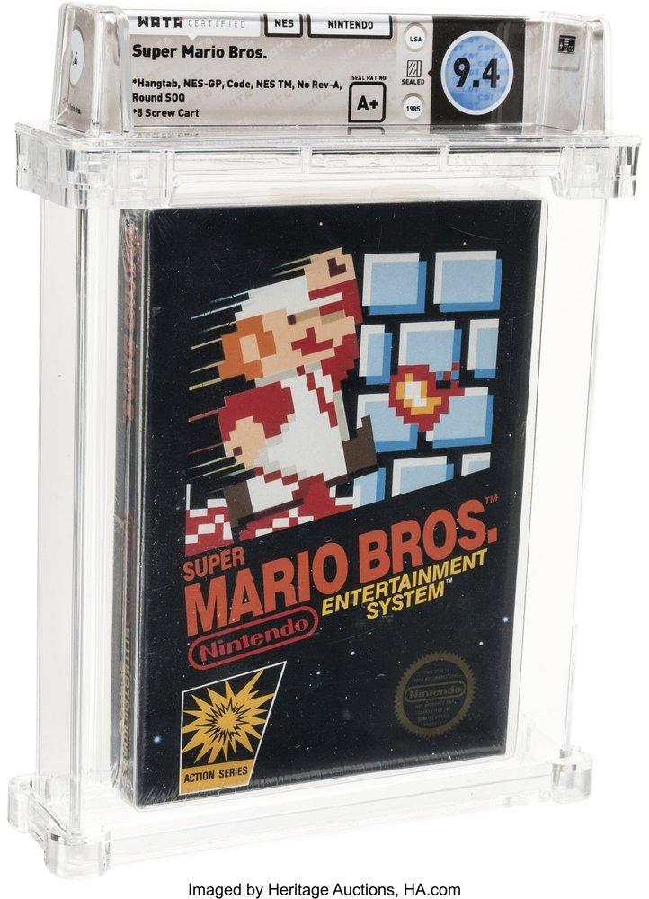 Venden casete de Mario Bros en 144 mil dólares