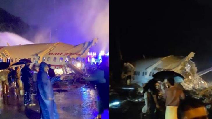 Avión con 191 pasajeros se estrella al sur de la India