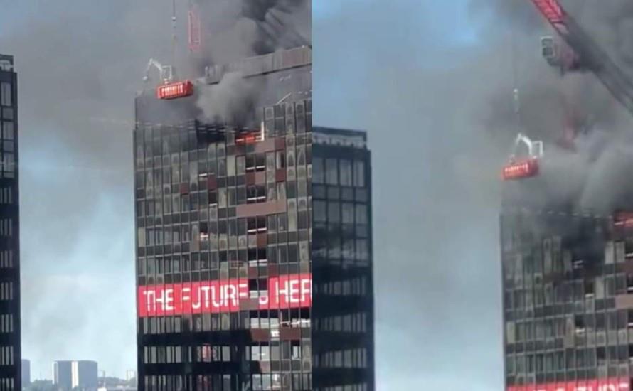 VIDEO - Se incendia World Trade Center en Bruselas