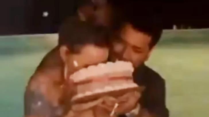 Christian Nodal da pastelazo a Belinda por su cumpleaños