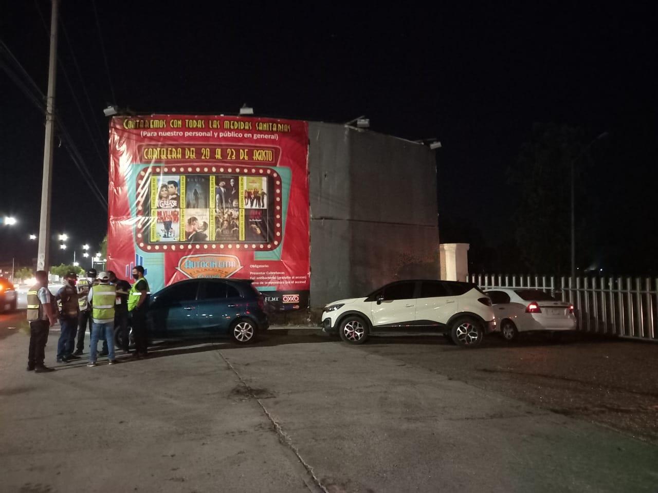 Clausuran autocinema instalado en Expo Fórum