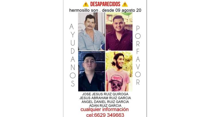 Solicitan apoyo para localizar a familia desaparecida