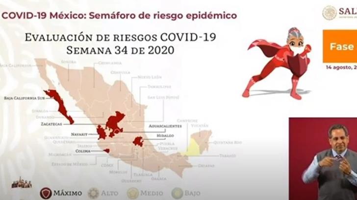 Campeche, primer estado amarillo en semáforo epidemiológico