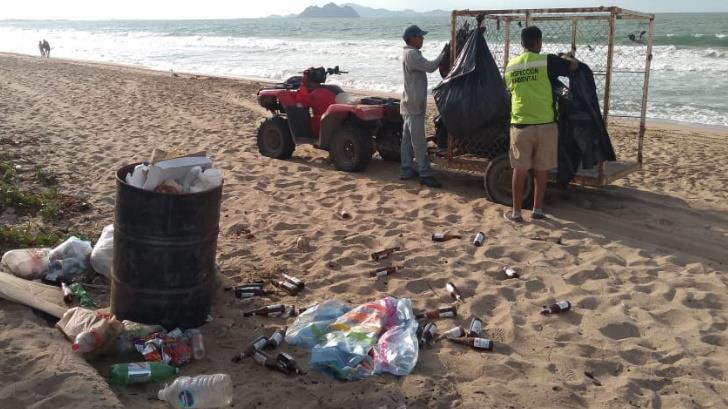 Recolectan 14 toneladas de basura diaria en Bahía de Kino; 2% son residuos sanitarios