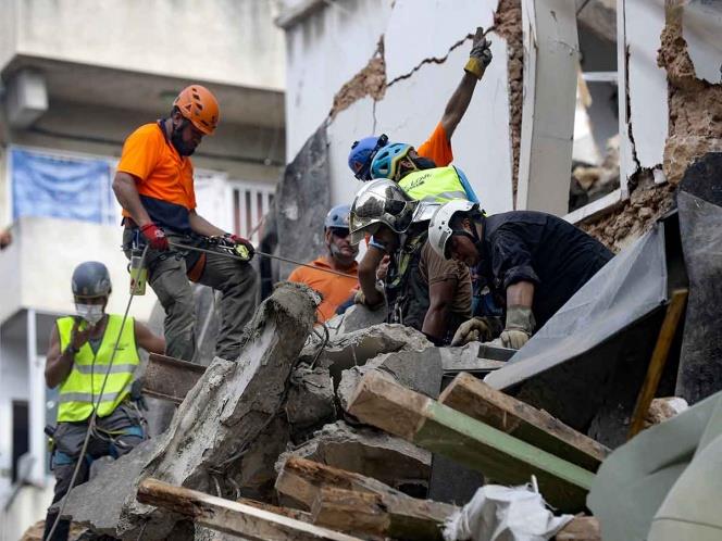 No eran señales de vida, eran nuestros hombres: Topos Chile en escombros de Beirut