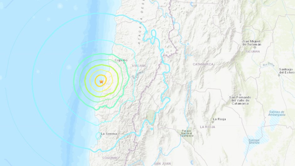 Sismo de 6.8 sacude a Chile