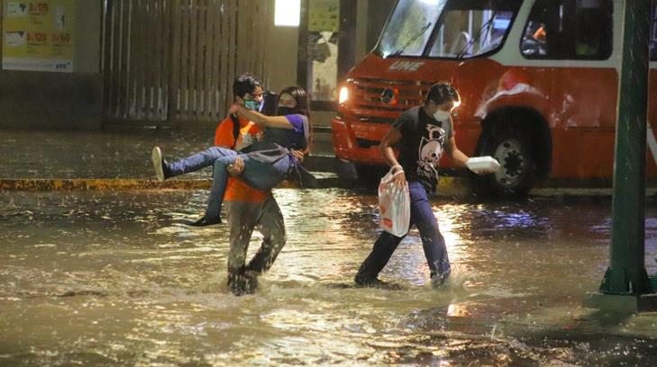¿Cuántos accidentes se reportaron por la lluvia en Hermosillo?