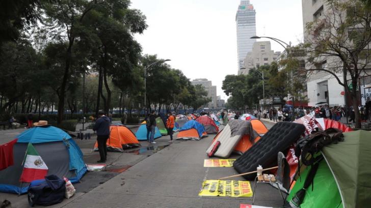 Gilberto Lozano convoca a plantón a continuar avance al Zócalo