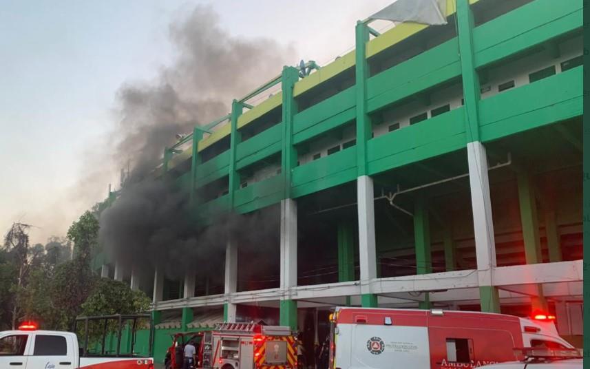 Incendio en el estadio de León; reportan un detenido