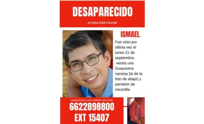 Ismael desapareció en Hermosillo; solicitan ayuda para localizarlo