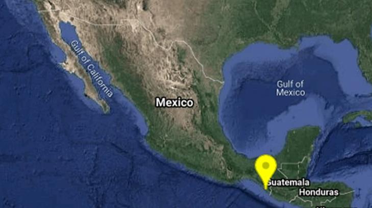 Reportan sismo de 5.3 en Huixtla, Chiapas
