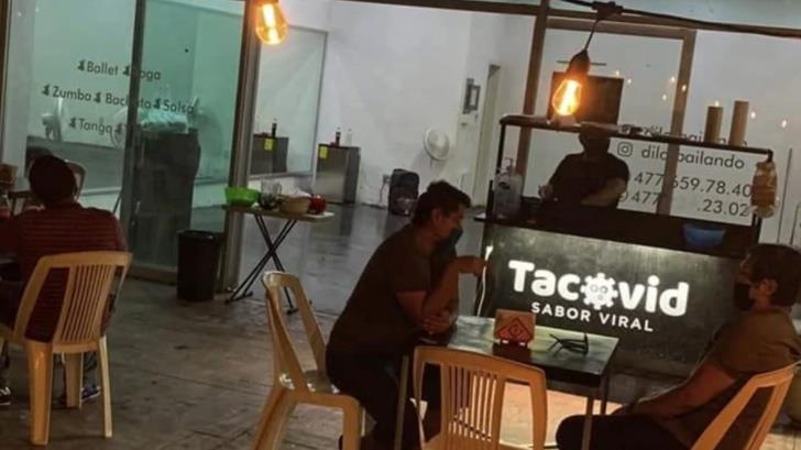 VIDEO | Surge taquería con temática de Covid en León, Guanajuato