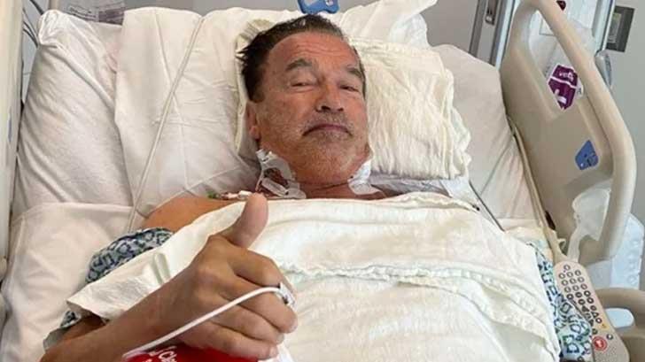 Cirugía de corazón no impide que Schwarzenegger salga a pasear