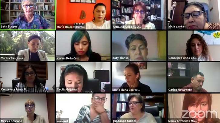 Colectivos feministas sostienen reunión con consejera del IEE Sonora