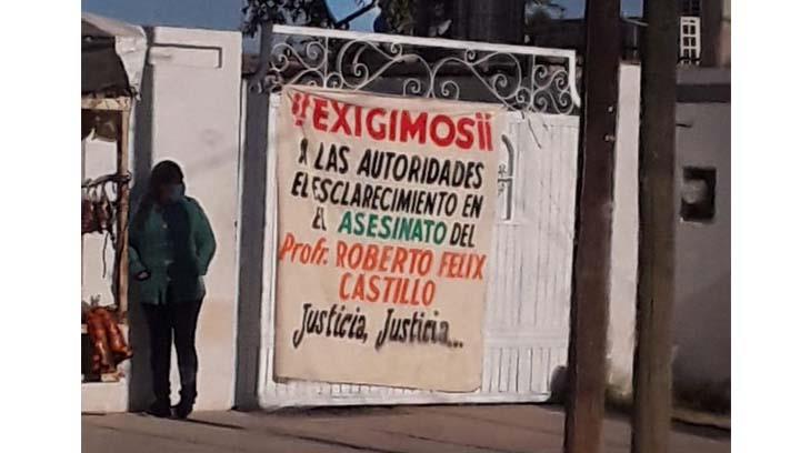 Exigen justicia para Roberto Félix Castillo, asesinado en Etchojoa