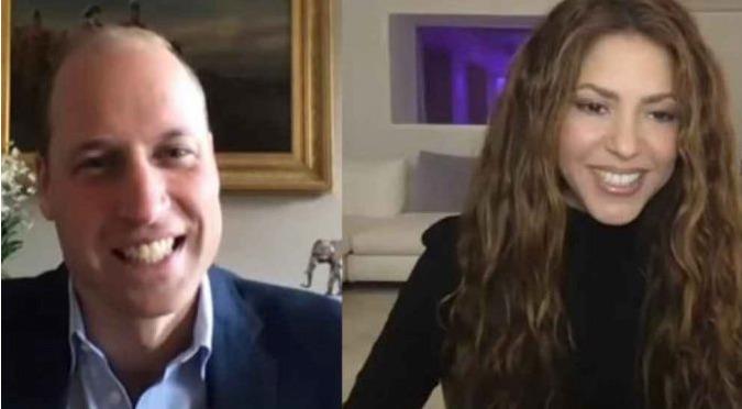 Shakira tiene encuentro virtual con el príncipe William