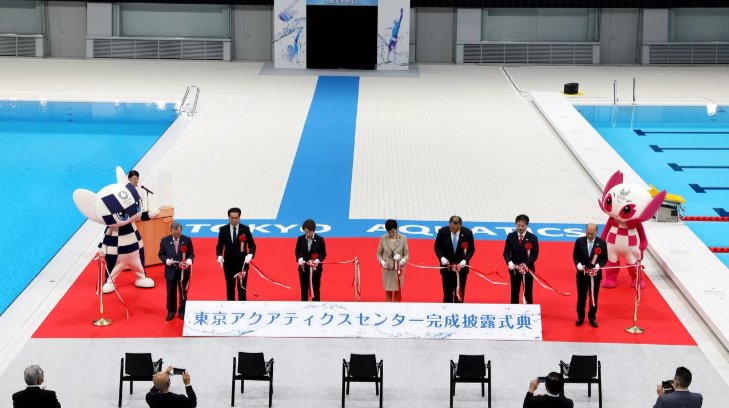 Tokio inaugura Centro acuático para los Olímpicos