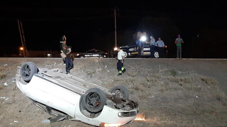 Aparatoso volcamiento deja 6 lesionados en la carretera Internacional