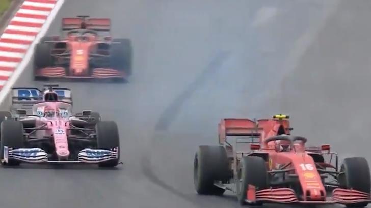 VIDEO | Así fue como Ferrari casi le quita el podio a ‘Checo’