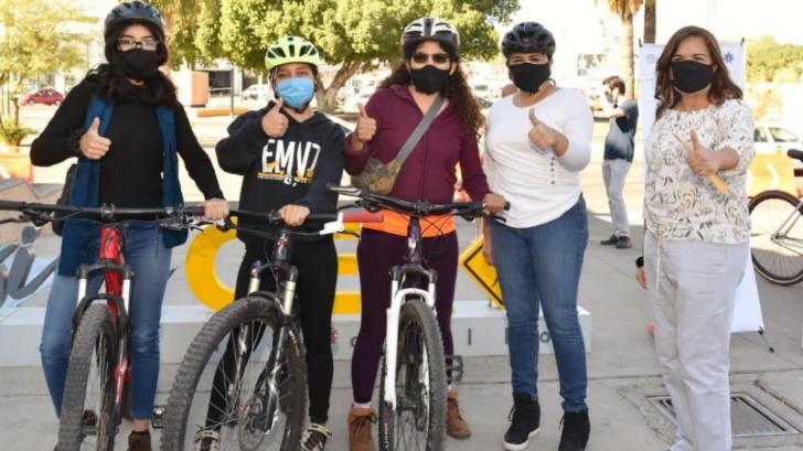 Célida López inaugura ciclovías emergentes en el bulevar Rodríguez