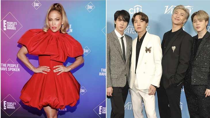 BTS y Jennifer Lopez mandan en los Peoples Choice Awards 2020