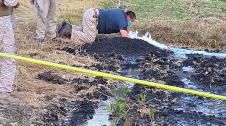 Registran fuga de combustible en toma clandestina de Hidalgo