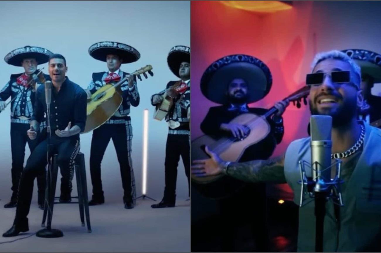 Carlos Rivera y Maluma cantan con mariachi 100 años