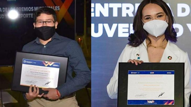 Megan y Héctor, los ganadores del Premio Municipal de la Juventud y Deporte