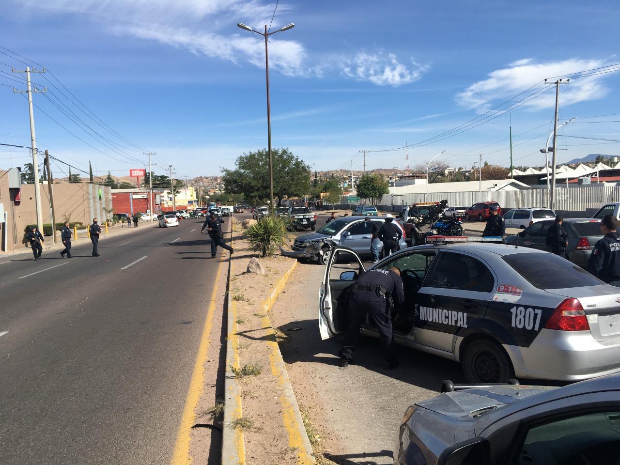Choque triple provoca gran movilización policiaca en Nogales