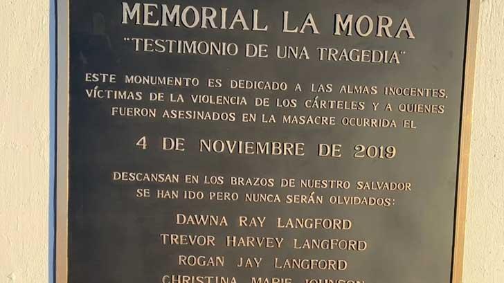 Lo que sabemos del Memorial La Mora, dedicado a víctimas de familia LeBarón