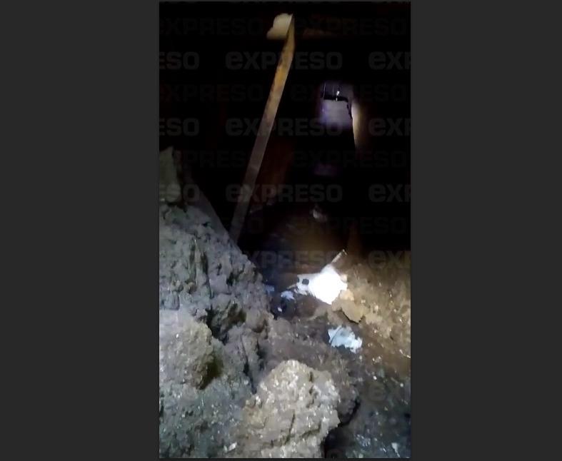VIDEO- Esto es lo que hay al interior del presunto túnel de Las Lomas