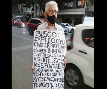 ¡Conmovedor! Abuelito de la Ciudad de México busca trabajo como chofer