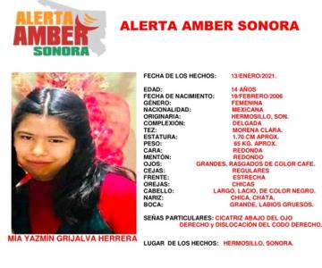 Desaparece jovencita de 14 años en la colonia Dunas de Hermosillo
