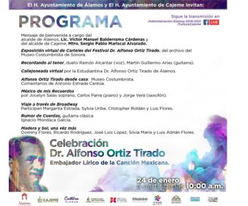 Este es el programa del 2021 para celebrar al doctor Alfonso Ortiz Tirado