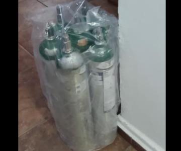 Localizan los 7 tanques de oxígenos robados de hospital en Navojoa