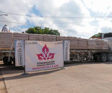 Familias vulnerables de Obregón se benefician con entregas de materiales