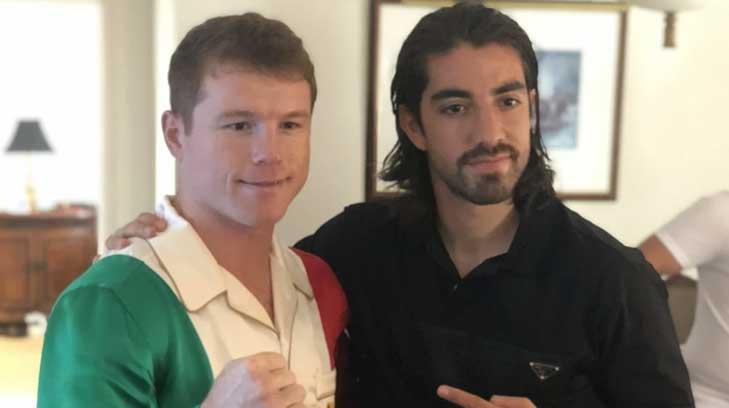 Rodolfo Pizarro visita al Canelo Álvarez en Miami previo a pelea